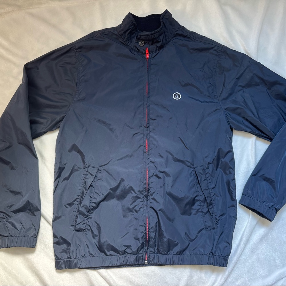 Volcom Men's Navy Blue windbreaker Jacket